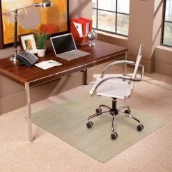 ES Robbins® Trendsetter Chair Mat for Medium Pile Carpet - 36" x 48" - Driftwood