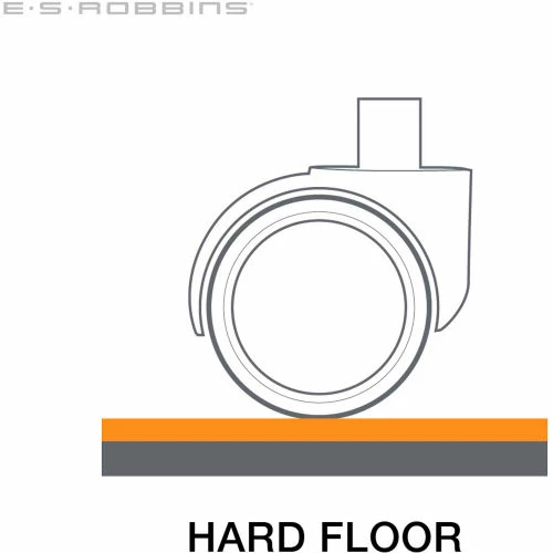 ES Robbins® Trendsetter Chair Mat for Hard Floors - 36" x 48" - Pewter - Image 3