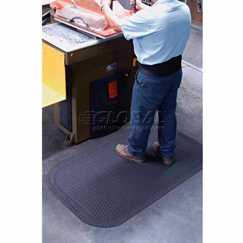 M+A Matting Hog Heaven Anti Fatigue Mat 7/8" Thick 4' X 6' Black