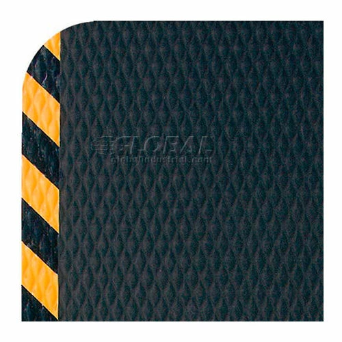 M+A Matting Hog Heaven Anti Fatigue Mat 7/8" Thick 2' x Up to 60' Black/Yellow Chevron Border - Image 2
