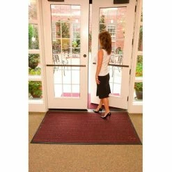 M+A Matting WaterHog® Eco Elite Classic Border Entrance Mat 3/8" Thick 6' 3 Up To 60' Maroon