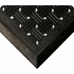 Wearwell® Outfront Reversible Scraper Mat 5/16" Thick 3' x 6' Black