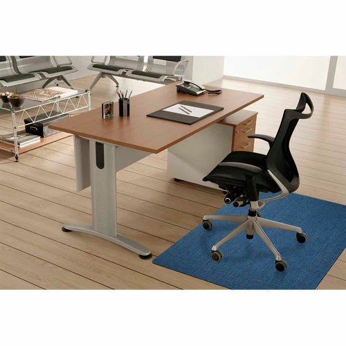 M+A Matting Desk Chair Mat, Stratford in Blue, 3' x 4' - Image 2
