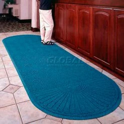 M+A Matting Waterhog Grand Classic Mat Two Oval 3'W X 11'8"L Navy
