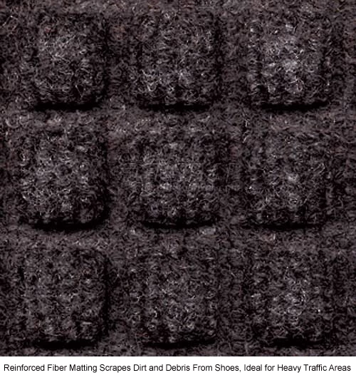 Apache Mills Absorba Indoor Entrance Mat 3/8" Thick 4' x 6' Black - Image 6