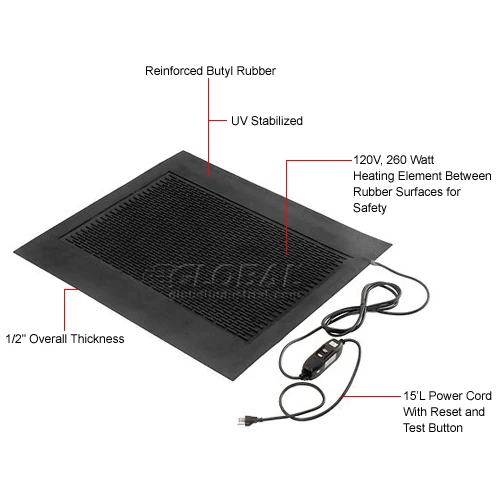 Cozy Products Outdoor Snow Melt Mat 36"x 28" - Image 9