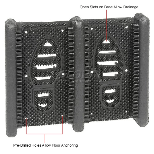 Wearwell® Mud Chucker 2" Thick 1-1/4' x 1-3/8' Black - Image 8