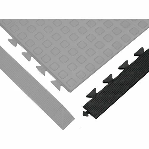 Wearwell® Rejuvenator Ramp Male 5/8" Thick 3.25' Black