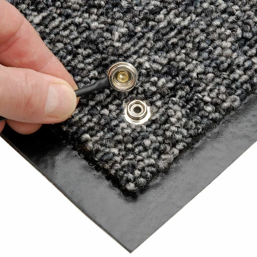 Crown Mats Crown® Stat-Zap® Anti-Static Carpet Mat 5/16" Thick 4' X 10' Gray - Image 5