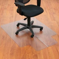 Interion By Global Industrial Interion® Office Chair Mat for Hard Floor - 36"W x 48"L with 20" x 10" Lip - Straight Edge