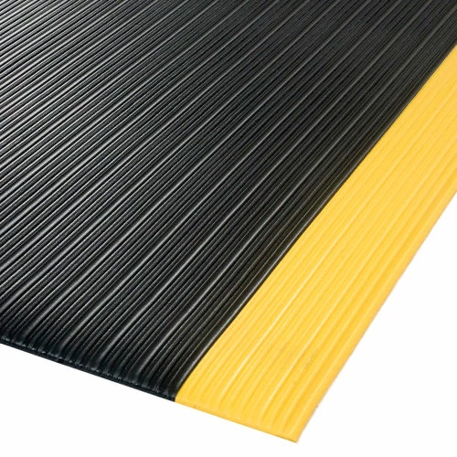 NoTrax® Achilles Surface Mat 5/8" Thick 3' x 30' Black/Yellow Border - Image 4