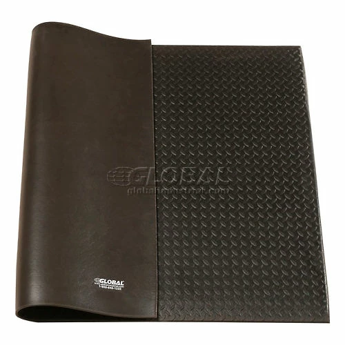 Apache Mills Diamond Deluxe Soft Foot Mat 1/2" Thick 2' x 60' Black - Image 4