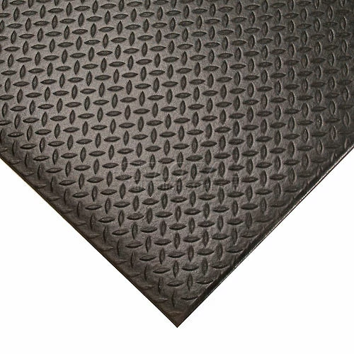 Apache Mills Diamond Deluxe Soft Foot Mat 1/2" Thick 2' x 60' Black - Image 2