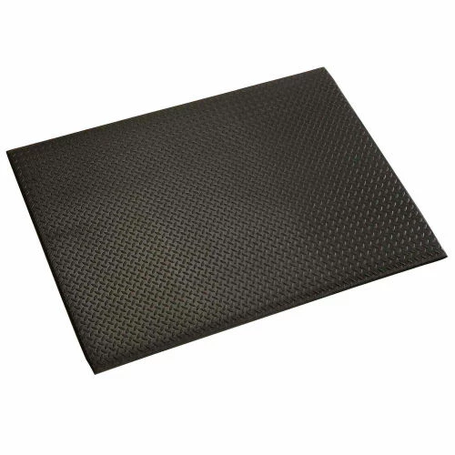Apache Mills Diamond Deluxe Soft Foot Mat 1/2" Thick 2' x 60' Black