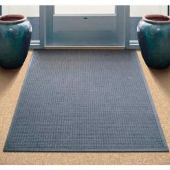 M+A Matting WaterHog® Entrance Mat Fashion Border 3/8" Thick 6' x 8' Gray