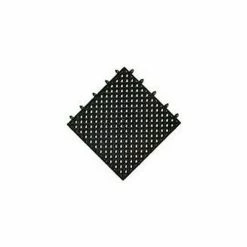 NoTrax® Modular Lok-Tyle™ Drainage Mat Interlocking Tile 12" x 12" Black