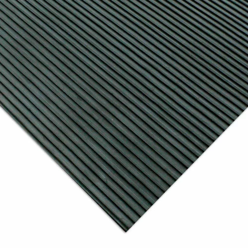 Rubber-Cal "Ramp-Cleat" Non-Slip Outdoor Rubber Mats - 1/8 in x 3 ft x 15 ft Floor Mat - Image 2