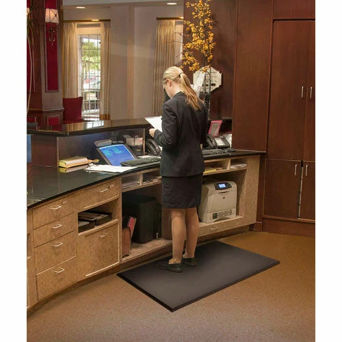 NoTrax® Superfoam Comfort Anti Fatigue Mat 3/4" Thick 3' x 2' Black - Image 3