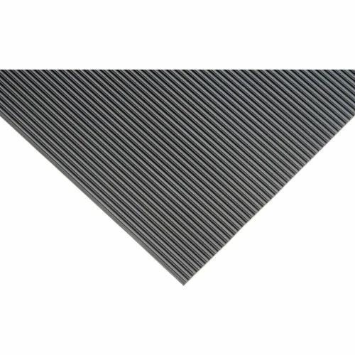 Durable Corporation Corrugated Rubber Runner 1/8" Thick 2' x Up to 150' Black - Image 3