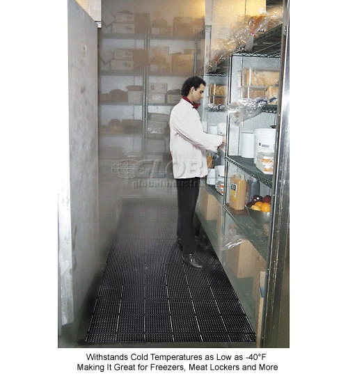 NoTrax® Deep Freeze Mat Anti Fatigue Mat 3/8" Thick 2 ' x Up to 60' Black - Image 6