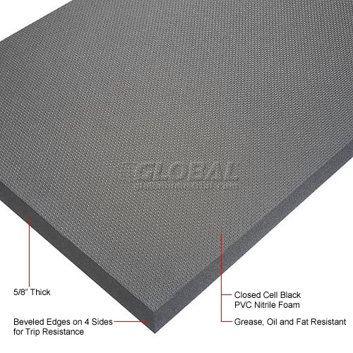 NoTrax® T17 Superfoam Anti Fatigue Mat 5/8" Thick 4' x Up to 75' Black - Image 8