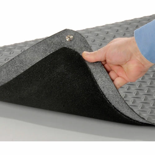 Wearwell® Electrically Conductive Diamond-Plate Mat 9/16" Thick 2' x 3' Black - Image 6