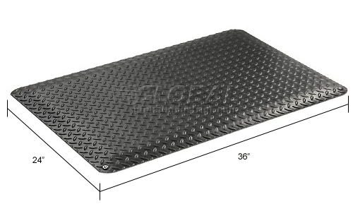 Wearwell® Electrically Conductive Diamond-Plate Mat 9/16" Thick 2' x 3' Black - Image 15