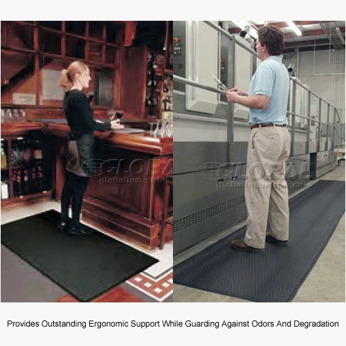 M+A Matting Cushion Max Anti Fatigue Mat 5/8" Thick 3' x 12' Black - Image 8