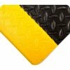 Wearwell® Diamond Tuf Sponge Anti Fatigue Mat 1/2" Thick 3' x 5' Black/Yellow Border