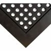 Wearwell® Industrial WorkSafe® Drainage Mat 5/8" Thick 2' x 3' Black/Black Border