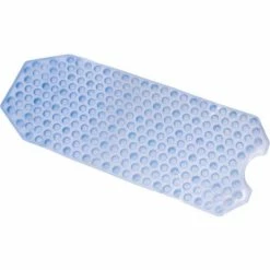 HealthSmart® No-Skid Bath and Shower Mat, 16" x 40", Light Blue