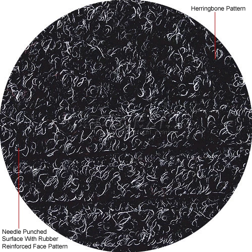 M+A Matting WaterHog® Eco Elite Classic Border Entrance Mat 3/8" Thick 3' x Up To 60' Black - Image 6