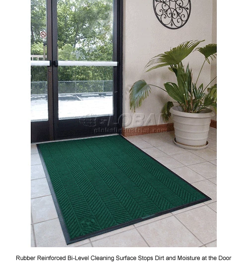 M+A Matting WaterHog® Eco Elite Classic Border Entrance Mat 3/8" Thick 6' x Up To 60' Green - Image 7