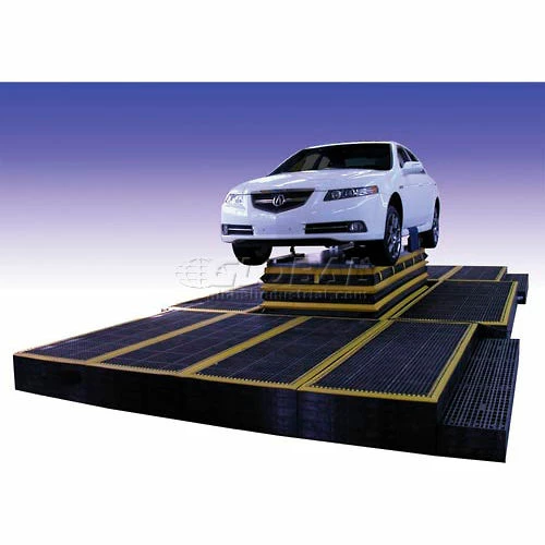 Structural Plastics Corp Add-A-Level Stackable Platform Add-On 2-5/8" Thick 3' x 5-1/2' Black - Image 3