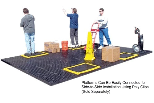Structural Plastics Corp Add-A-Level Stackable Platform Starter 2-5/8" Thick 3' x 5-1/2' Black - Image 15