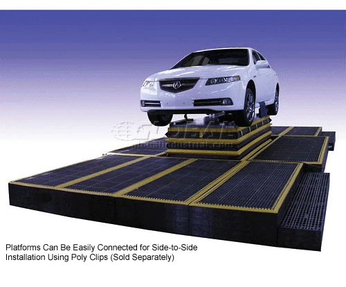 Structural Plastics Corp Add-A-Level Stackable Platform Add-On 2-5/8" Thick 2' x 4' Black - Image 11
