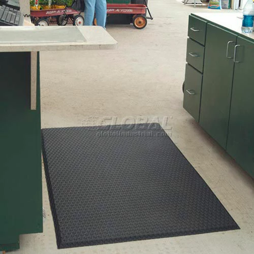 M+A Matting Cushion Max Anti Fatigue Mat 5/8" Thick 3' x 12' Black - Image 2