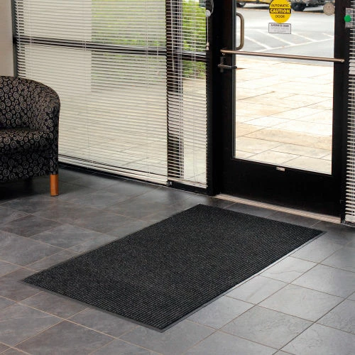 Apache Mills Brush & Clean Entrance Mat 3/8" Thick 4' x 60' Charcoal - Image 2