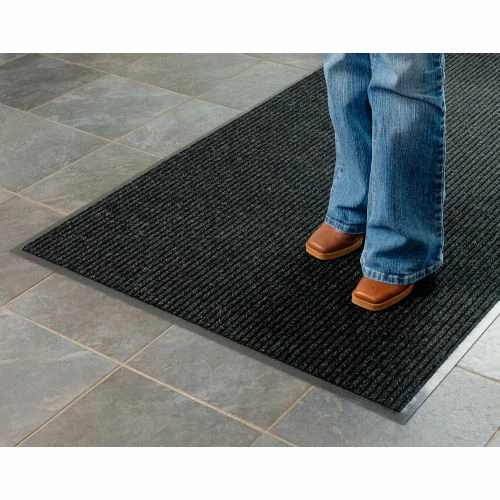 Apache Mills Brush & Clean Entrance Mat 3/8" Thick 4' x 60' Charcoal