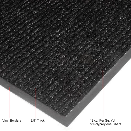 Apache Mills Brush & Clean Entrance Mat 3/8" Thick 4' x 60' Charcoal - Image 7