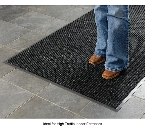 Apache Mills Brush & Clean Entrance Mat 3/8" Thick 4' x 60' Charcoal - Image 9