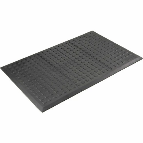 Wearwell® Rejuvenator Squared Interlocking Tile 5/8" Thick 3' x 5' Black