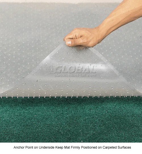 Interion By Global Industrial Interion® Office Chair Mat for Carpet - 45"W x 53"L with 25" x 12" Lip - Straight Edge - Image 12