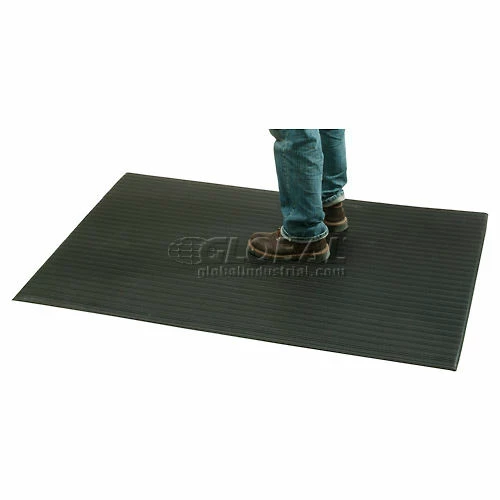Apache Mills Soft Foot Ribbed Surface Mat 3/8" Thick 2' x 3' Black - Image 5