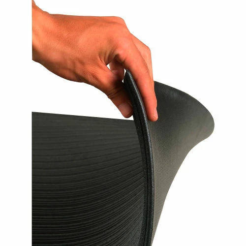 Apache Mills Soft Foot Ribbed Surface Mat 5/8" Thick 2' x Up to 30' Black - Image 3