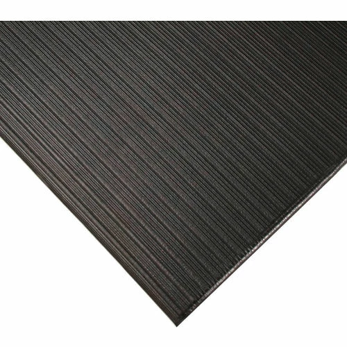 Apache Mills Soft Foot Ribbed Surface Mat 5/8" Thick 3' x 60' Black - Image 2