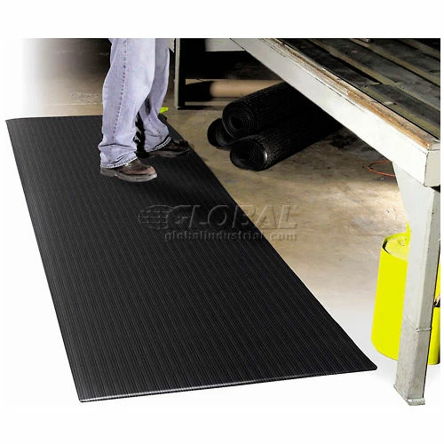 Apache Mills Soft Foot Ribbed Surface Mat 5/8" Thick 3' x 60' Black - Image 5
