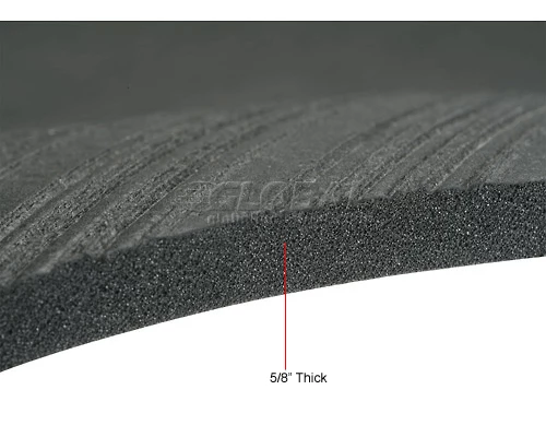 Apache Mills Soft Foot Ribbed Surface Mat 5/8" Thick 2' x Up to 30' Black - Image 9