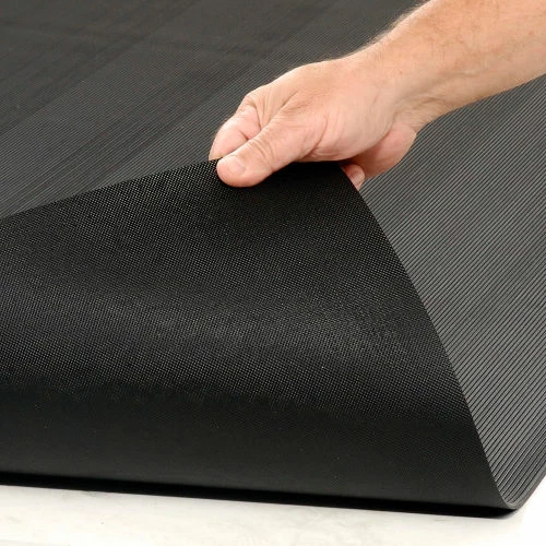 Apache Mills Tuff Foot Corrugated Vinyl Runner 1/8" Thick 4' x 105' Black - Image 3