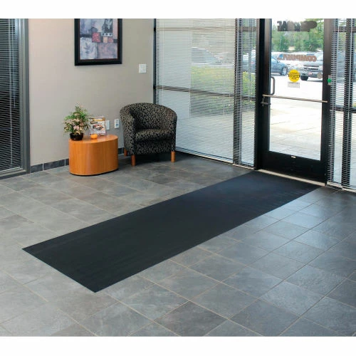 Apache Mills Tuff Foot Corrugated Vinyl Runner 1/8" Thick 3' x 105' Black - Image 4